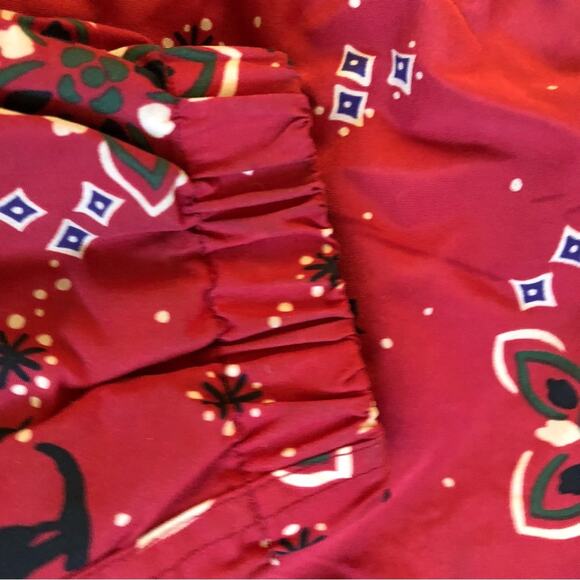 L.L. Bean Kids Vintage Hooded Ski Jacket Red Bandana Pocket Size 10-12 - Picture 13 of 13